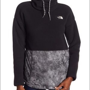 North Face Riit cowl Neck Fleece Pullover
